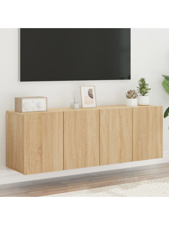 TV skříňky nástěnné 2 ks dub sonoma 60 x 30 x 41 cm