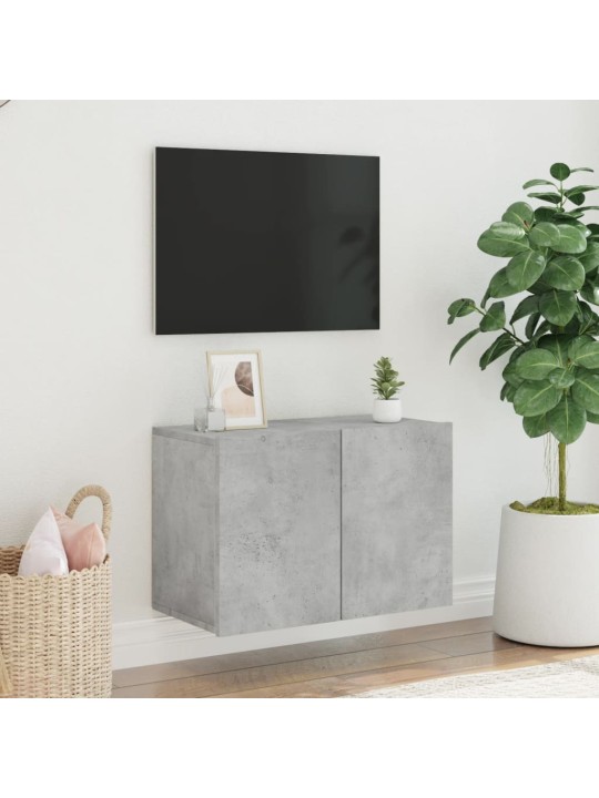 TV skříňka nástěnná betonově šedá 60 x 30 x 41 cm