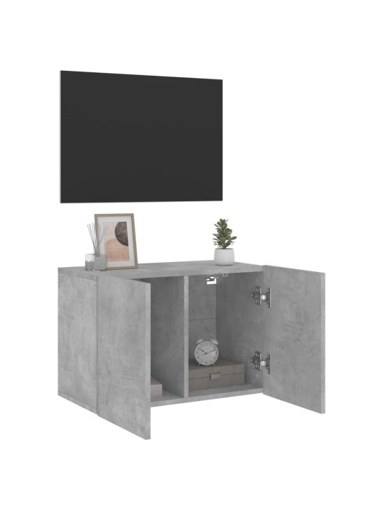TV skříňka nástěnná betonově šedá 60 x 30 x 41 cm