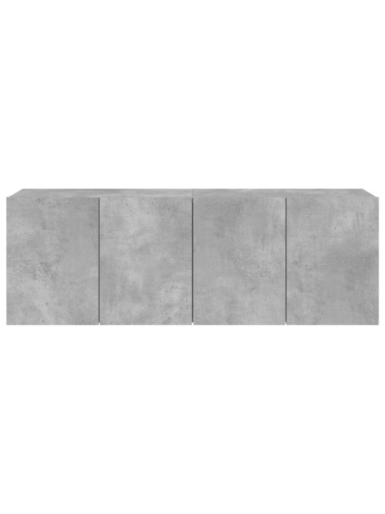 TV skříňky nástěnné 2 ks betonově šedé 60 x 30 x 41 cm