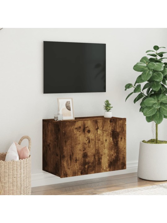 TV skříňka nástěnná kouřový dub 60 x 30 x 41 cm
