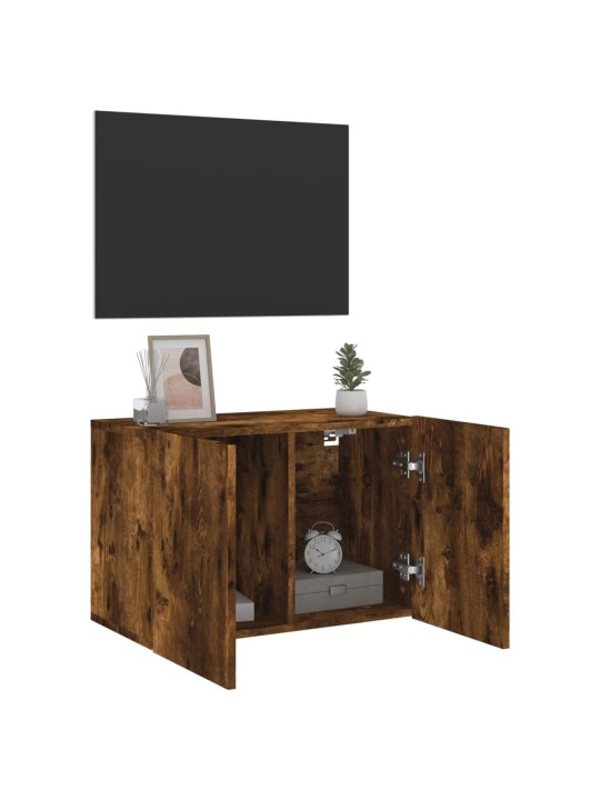 TV skříňka nástěnná kouřový dub 60 x 30 x 41 cm