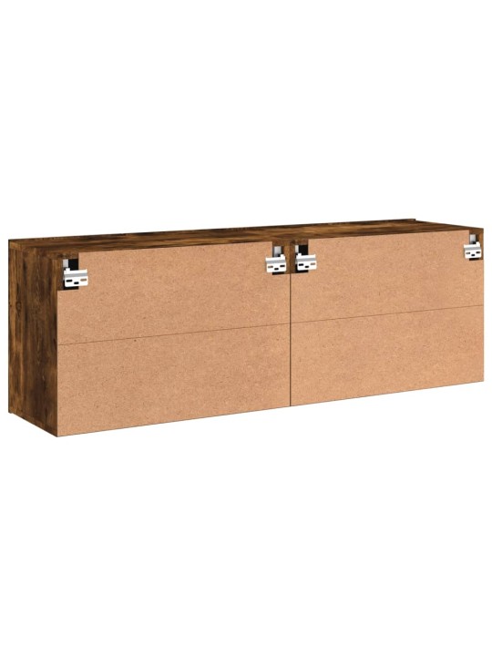 TV skříňky nástěnné 2 ks kouřový dub 60 x 30 x 41 cm
