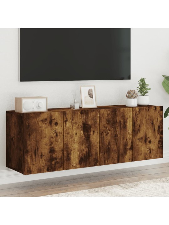 TV skříňky nástěnné 2 ks kouřový dub 60 x 30 x 41 cm