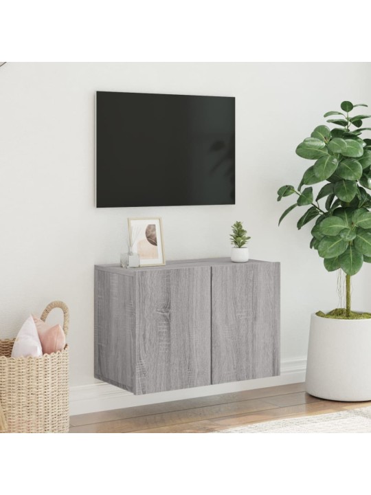 TV skříňka nástěnná šedá sonoma 60 x 30 x 41 cm