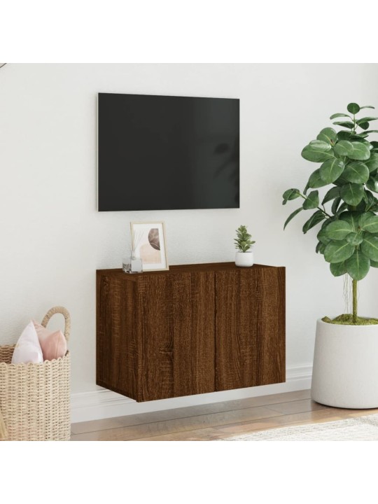 TV skříňka nástěnná hnědý dub 60 x 30 x 41 cm