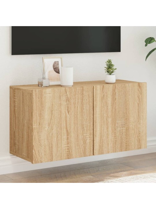 TV skříňka nástěnná dub sonoma 80 x 30 x 41 cm