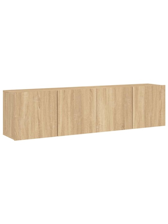 TV skříňky nástěnné 2 ks dub sonoma 80 x 30 x 41 cm