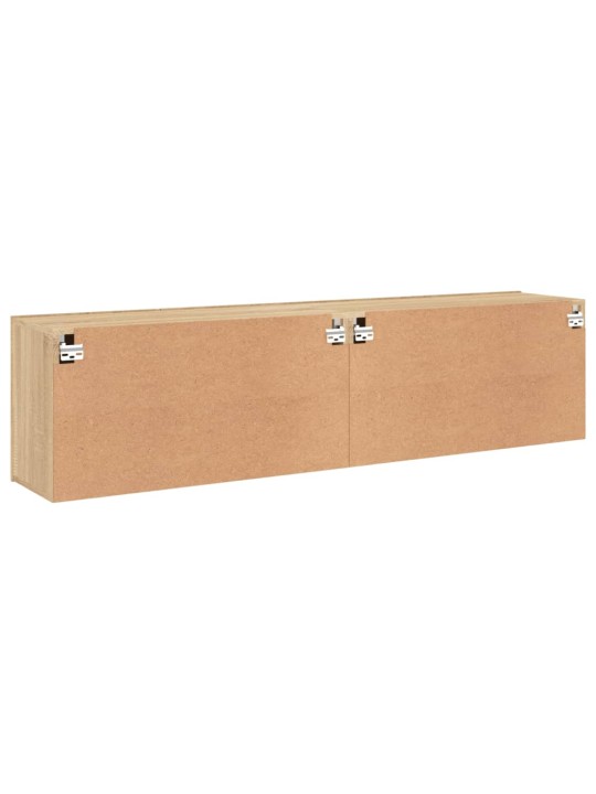 TV skříňky nástěnné 2 ks dub sonoma 80 x 30 x 41 cm