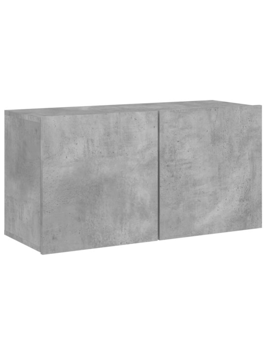 TV skříňka nástěnná betonově šedá 80 x 30 x 41 cm
