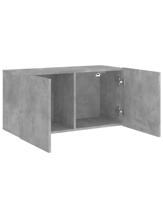 TV skříňka nástěnná betonově šedá 80 x 30 x 41 cm