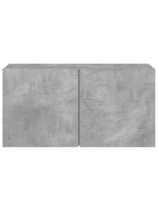 TV skříňka nástěnná betonově šedá 80 x 30 x 41 cm