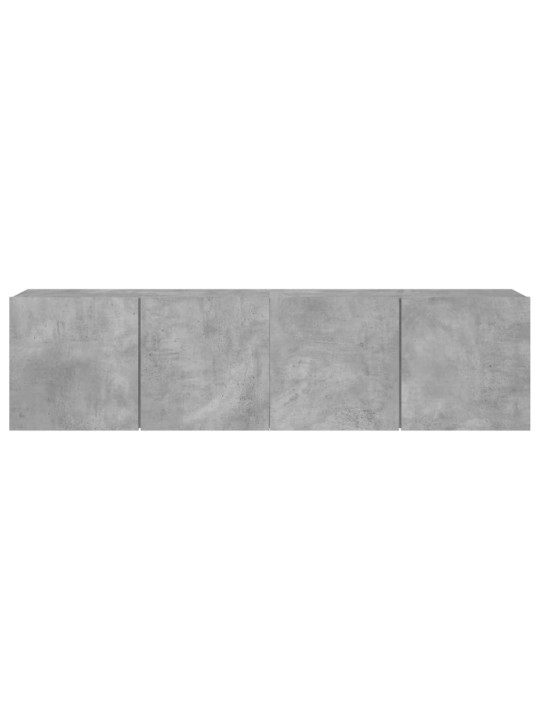 TV skříňky nástěnné 2 ks betonově šedé 80 x 30 x 41 cm