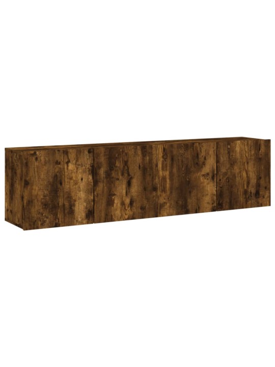 TV skříňky nástěnné 2 ks kouřový dub 80 x 30 x 41 cm