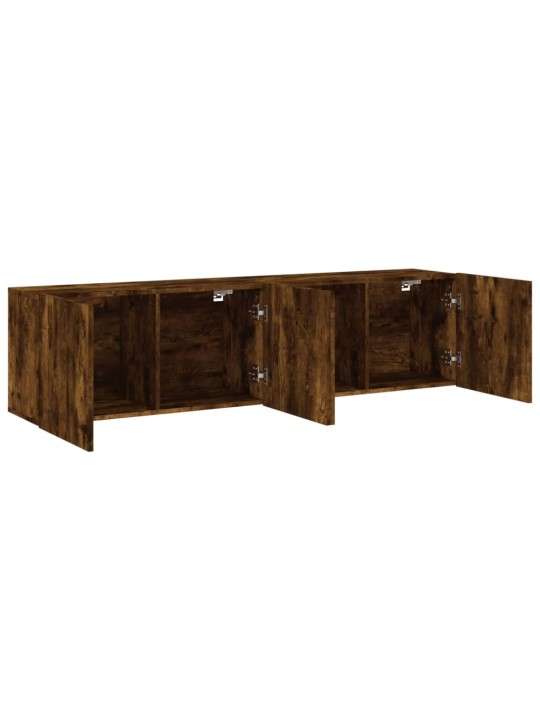 TV skříňky nástěnné 2 ks kouřový dub 80 x 30 x 41 cm