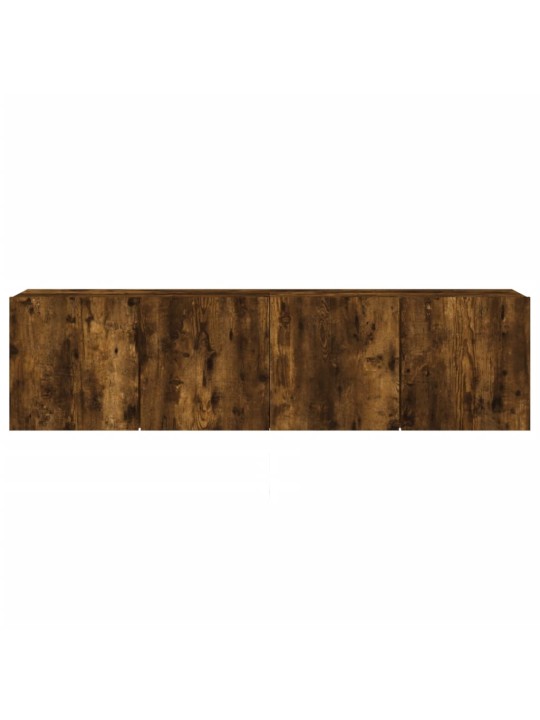 TV skříňky nástěnné 2 ks kouřový dub 80 x 30 x 41 cm