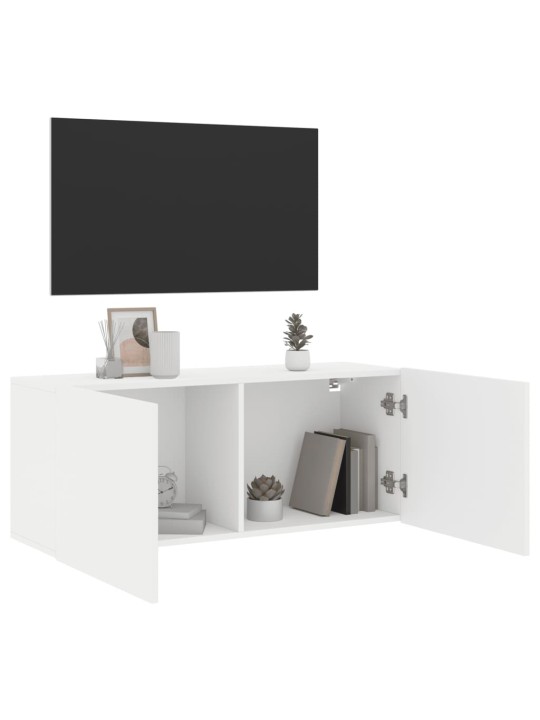 TV skříňka nástěnná bílá 100 x 30 x 41 cm