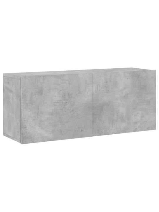 TV skříňka nástěnná betonově šedá 100 x 30 x 41 cm