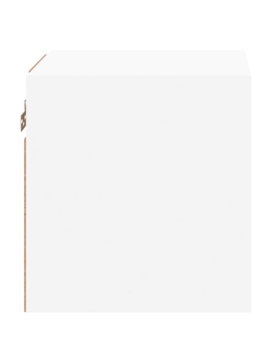 Nástěnná TV skříňka s LED osvětlením bílá 30 x 28,5 x 30 cm