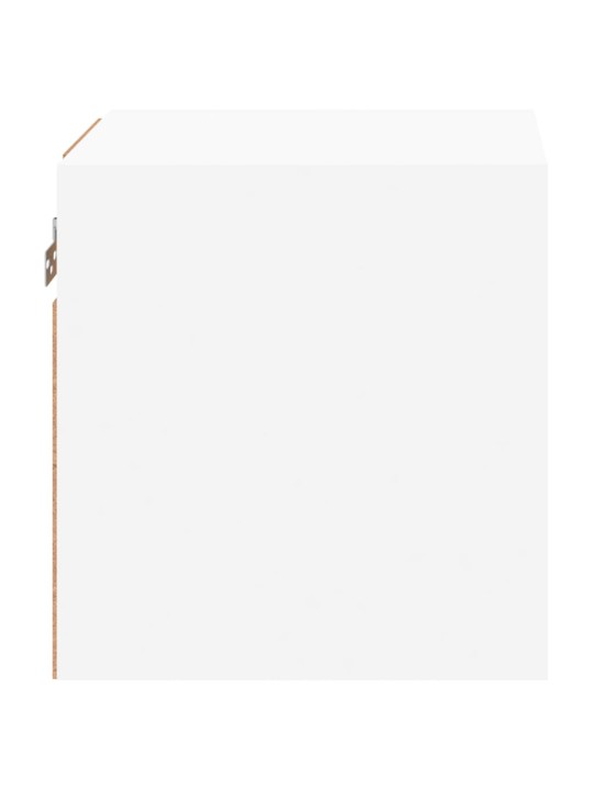 Nástěnné TV skříňky s LED osvětlením 2 ks bílé 30x28,5x30 cm