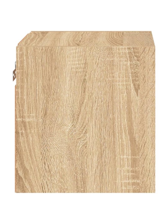 Nástěnná TV skříňka s LED osvětlením dub sonoma 30x28,5x30 cm