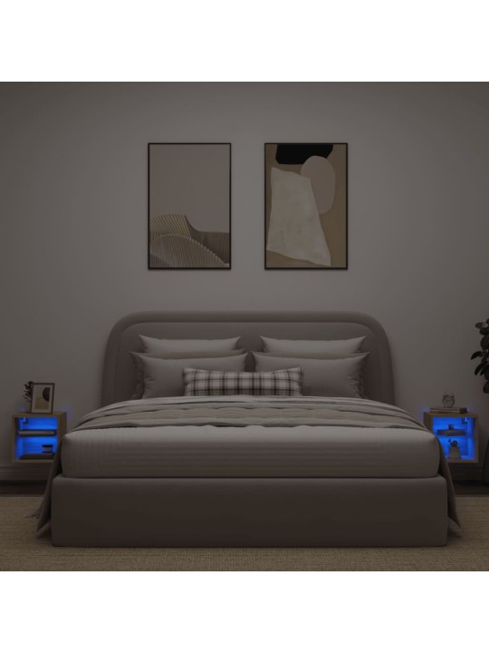Nástěnné TV skříňky s LED 2 ks dub sonoma 30 x 28,5 x 30 cm