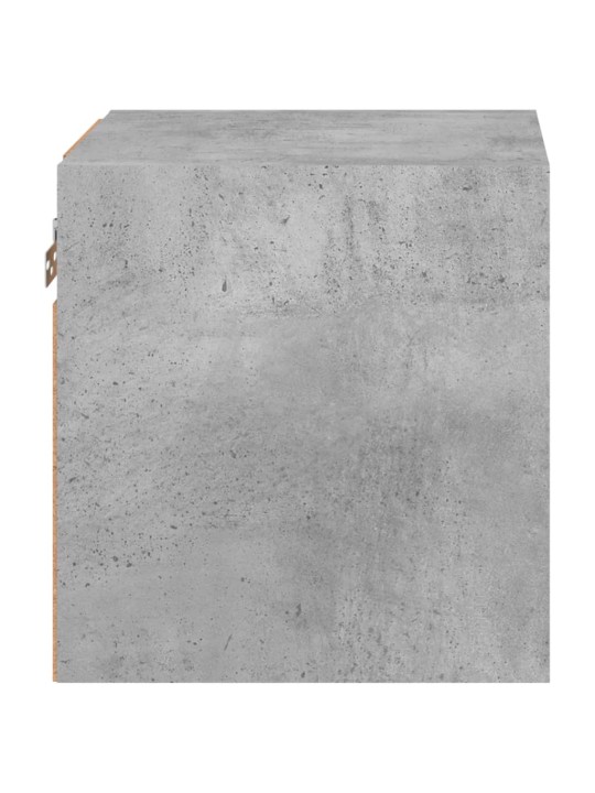 Nástěnná TV skříňka s LED osvětlením betonově šedá 30x28,5x30cm