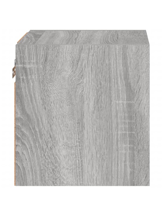 Nástěnná TV skříňka s LED osvětlením šedá sonoma 30x28,5x30 cm