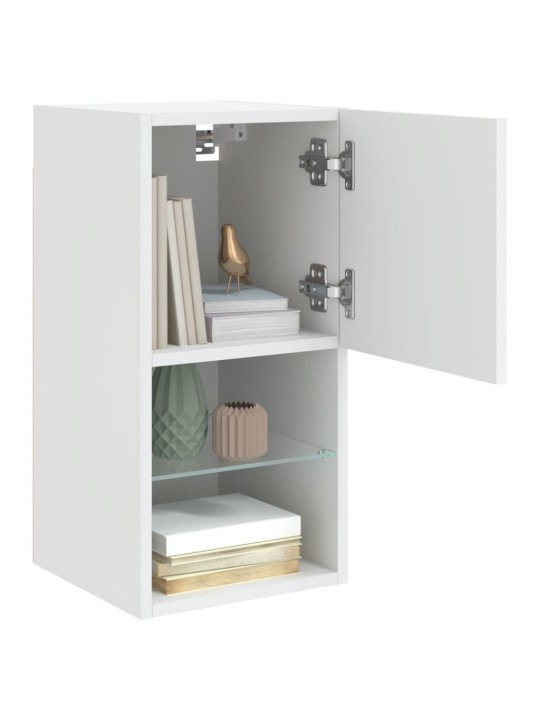 TV skříňka s LED osvětlením bílá 30,5 x 30 x 60 cm