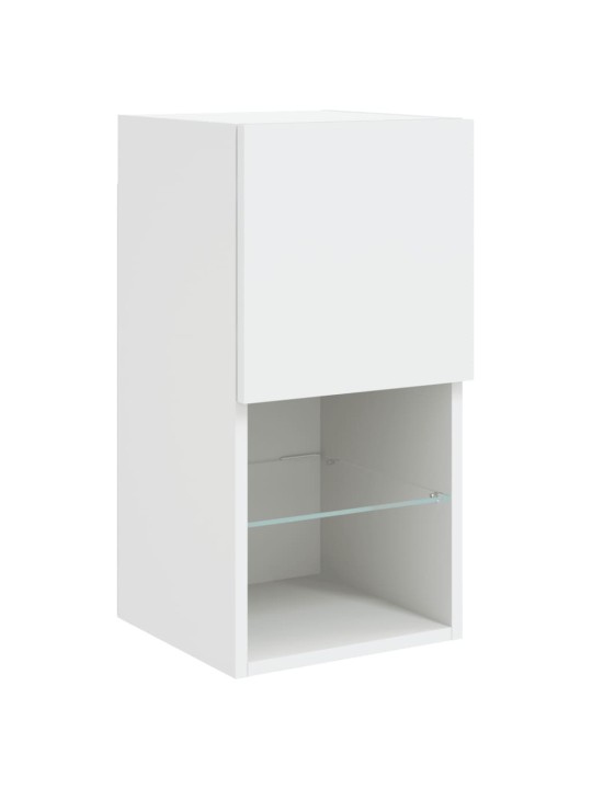 TV skříňka s LED osvětlením bílá 30,5 x 30 x 60 cm