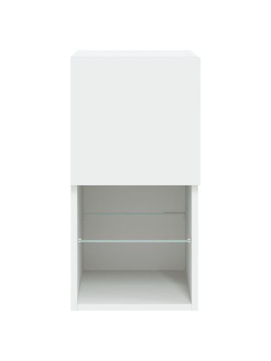 TV skříňka s LED osvětlením bílá 30,5 x 30 x 60 cm