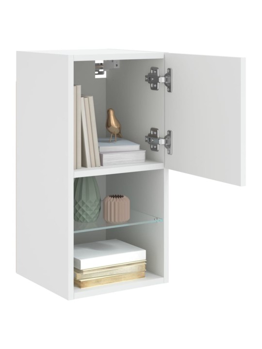 TV skříňky s LED osvětlením 2 ks bílé 30,5 x 30 x 60 cm