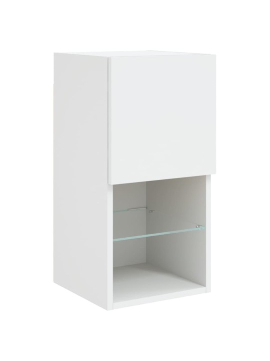TV skříňky s LED osvětlením 2 ks bílé 30,5 x 30 x 60 cm