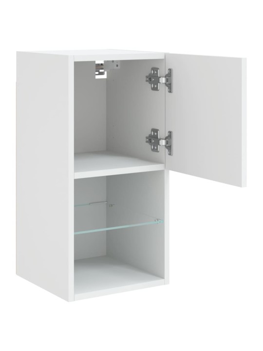 TV skříňky s LED osvětlením 2 ks bílé 30,5 x 30 x 60 cm