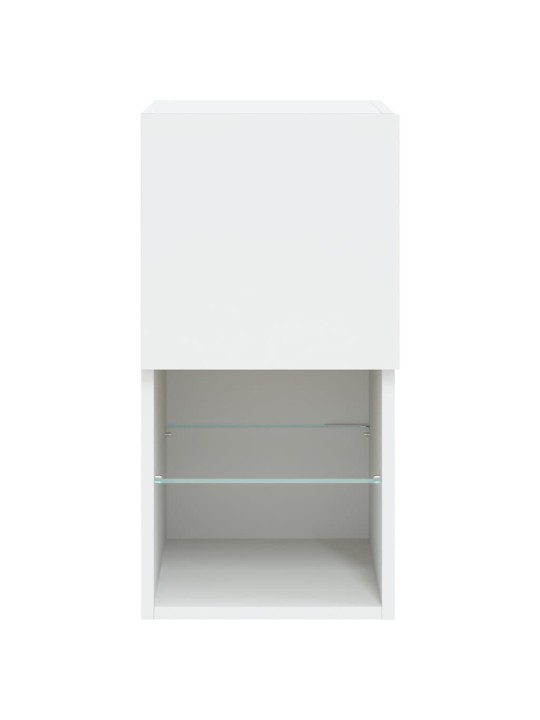 TV skříňky s LED osvětlením 2 ks bílé 30,5 x 30 x 60 cm