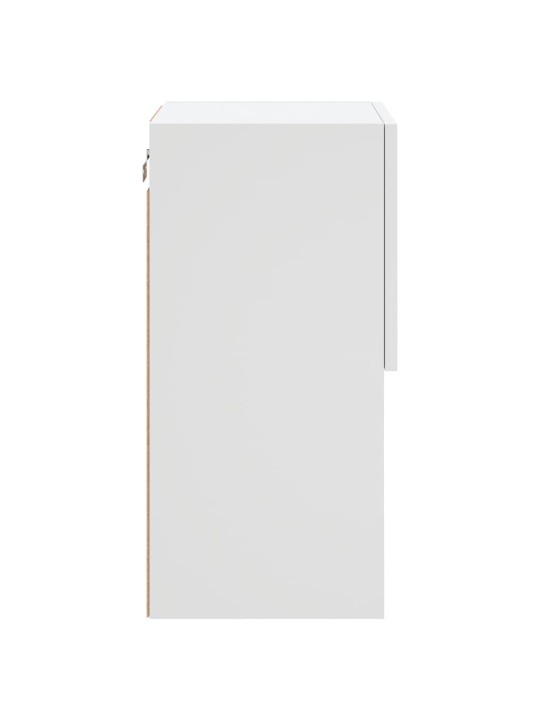 TV skříňky s LED osvětlením 2 ks bílé 30,5 x 30 x 60 cm