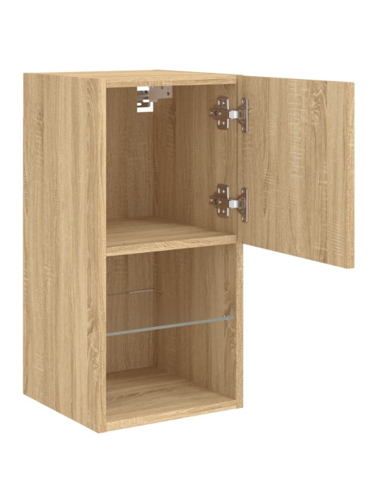 TV skříňka s LED osvětlením dub sonoma 30,5 x 30 x 60 cm