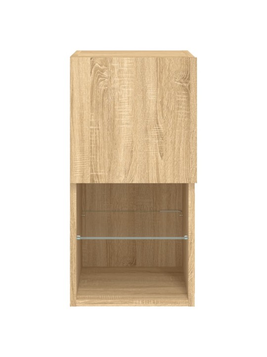 TV skříňka s LED osvětlením dub sonoma 30,5 x 30 x 60 cm
