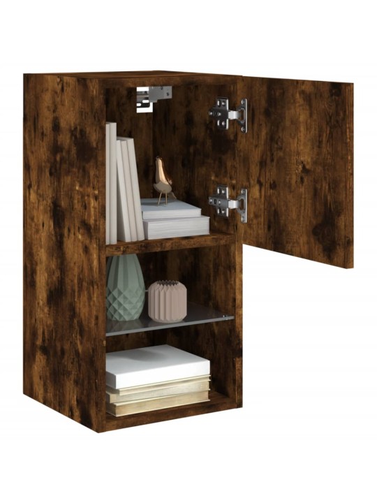 TV skříňka s LED osvětlením kouřový dub 30,5 x 30 x 60 cm