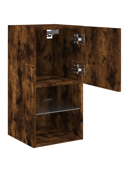 TV skříňka s LED osvětlením kouřový dub 30,5 x 30 x 60 cm