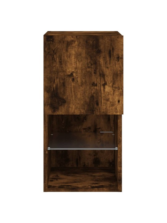 TV skříňka s LED osvětlením kouřový dub 30,5 x 30 x 60 cm