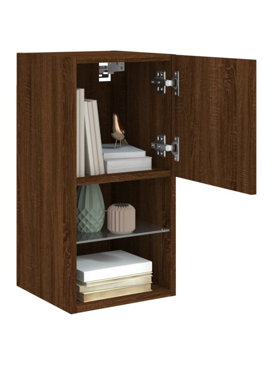 TV skříňka s LED osvětlením hnědý dub 30,5 x 30 x 60 cm
