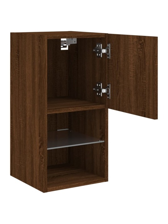 TV skříňka s LED osvětlením hnědý dub 30,5 x 30 x 60 cm