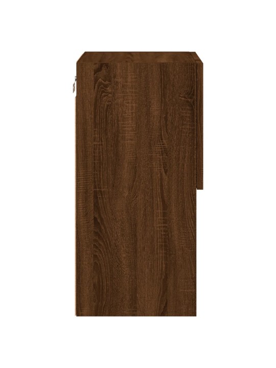 TV skříňka s LED osvětlením hnědý dub 30,5 x 30 x 60 cm
