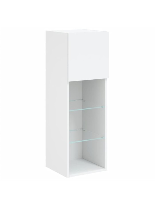TV skříňky s LED osvětlením 2 ks bílé 30,5 x 30 x 90 cm