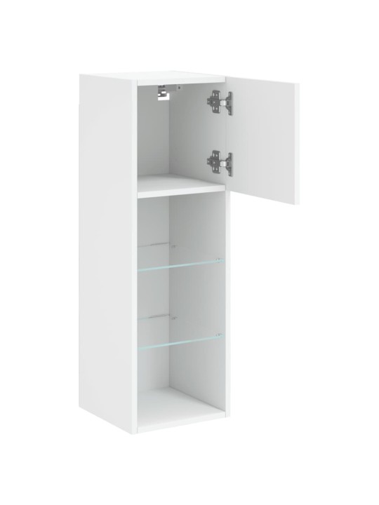 TV skříňky s LED osvětlením 2 ks bílé 30,5 x 30 x 90 cm