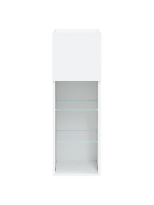 TV skříňky s LED osvětlením 2 ks bílé 30,5 x 30 x 90 cm
