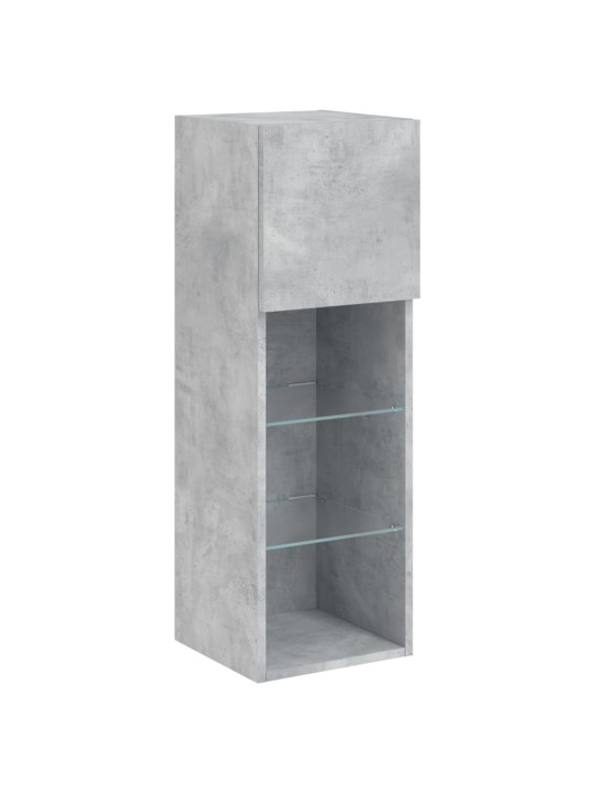 TV skříňka s LED osvětlením betonově šedá 30,5 x 30 x 90 cm