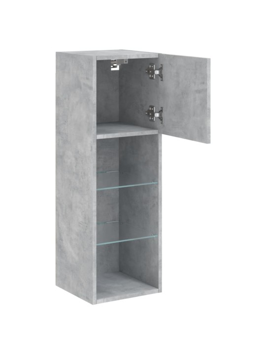TV skříňka s LED osvětlením betonově šedá 30,5 x 30 x 90 cm