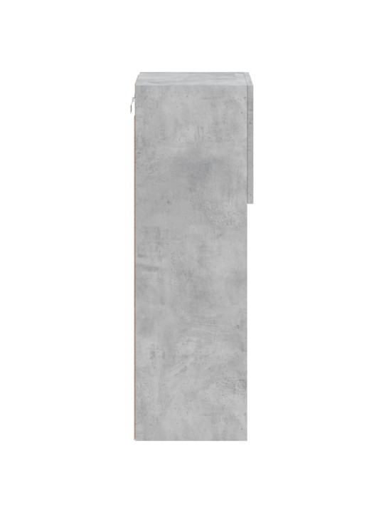 TV skříňka s LED osvětlením betonově šedá 30,5 x 30 x 90 cm